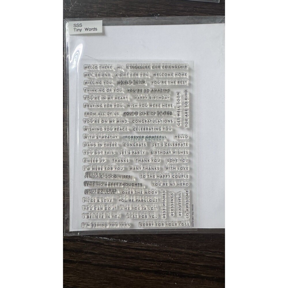 Lot of 5 - Simon Says Stamp Clear Sentiments - Picture 3 of 6